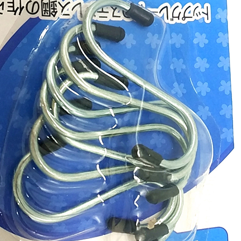Sunshine Department Store 1.8-inch stainless steel S-shaped hook with multiple suction clips, metal hook with rubber sleeve S-shaped hook Application Scenario