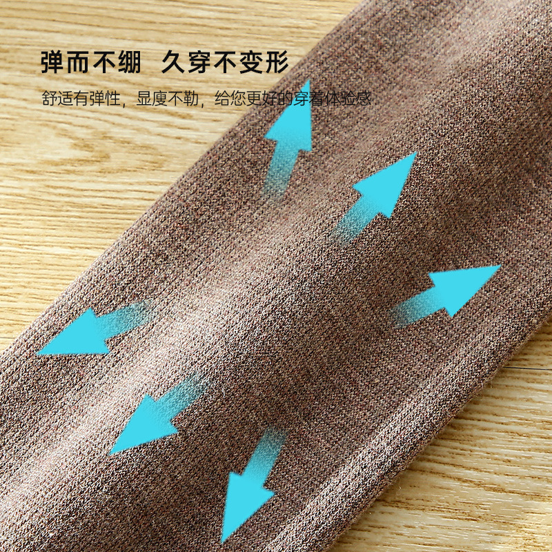 New autumn and winter women's leggings with thickened warmth, high-waisted vertical pantyhose, and pure cotton threaded one-piece pants for women Application Scenario