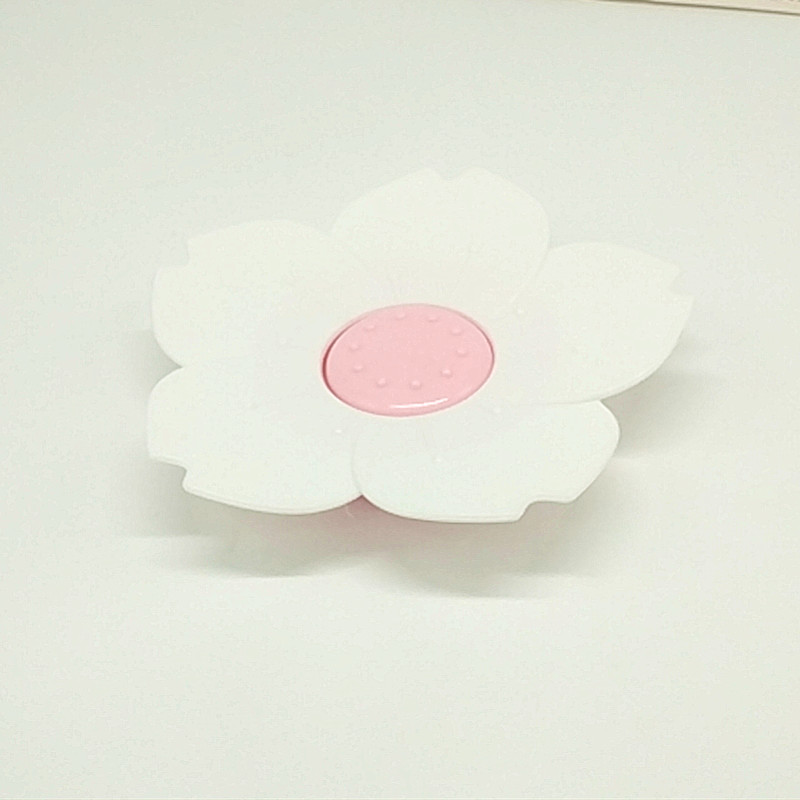Sunshine Department Store bagged Home Soap Box, Sakura-shaped cute plastic colorful soap box Specification image