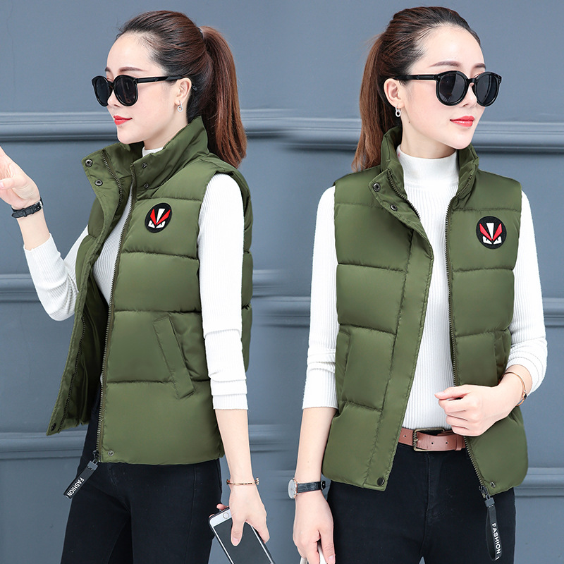 The 2020 new Korean style short vest for women's autumn and winter is versatile and slimming. It's a down cotton jacket with a down jacket. It's a must-have Application Scenario