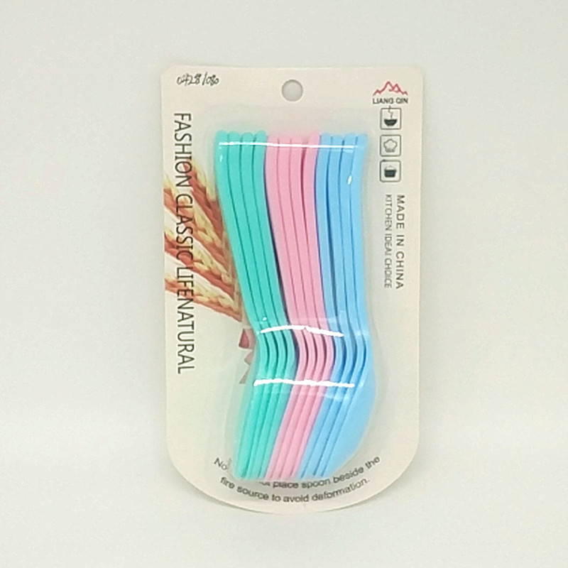 Sunshine Department Store 258-C12 Colorful spoons, plastic spoons, tableware, soup spoons, small hook spoons, spoons, spoons, rice spoons