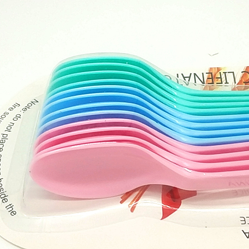 阳光百货 220-C12彩色勺塑料勺子餐具汤勺小勾勺汤匙调羹饭勺详情图4