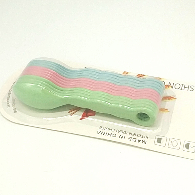 Sunshine Department Store 221-M12 Wheat Straw Creative Spoon, Eco-friendly and durable Spoon, Children's Wheat Fragrance Spoon Specification image