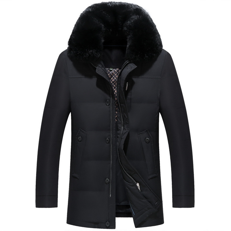 Down jacket for men, mid-length, detachable inside, dad's coat for 40-50-60-70 years old Application Scenario