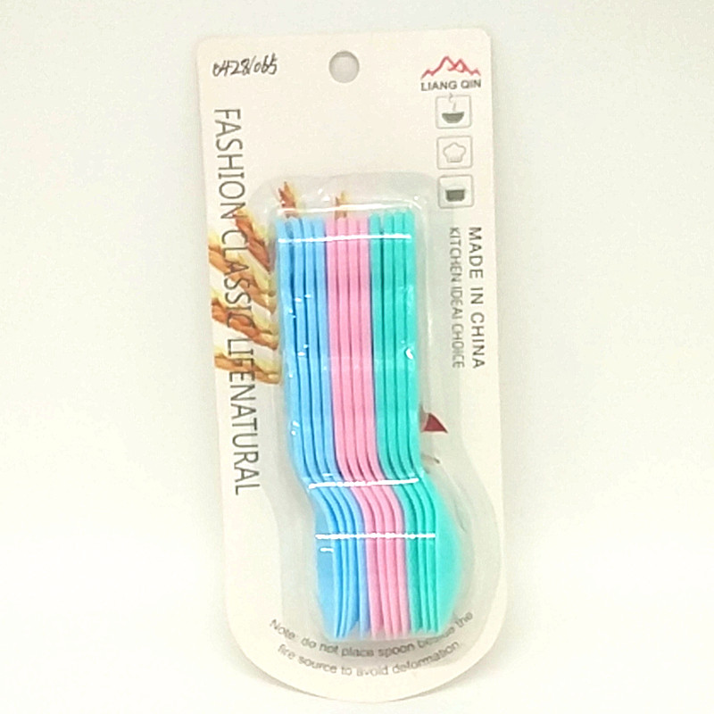 Sunshine Department Store 221-C12 Colorful spoons, plastic spoons, tableware, soup spoons, small hook spoons, spoons, rice spoons, children's spoons