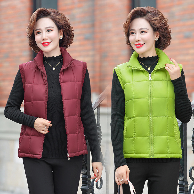 The new winter down cotton vest for women's short coat is a versatile Korean-style loose student waistcoat without sleeves Application Scenario