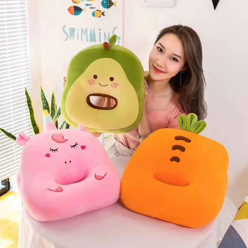 Plush toy midday rest pillow, hand warmer cartoon throw pillow