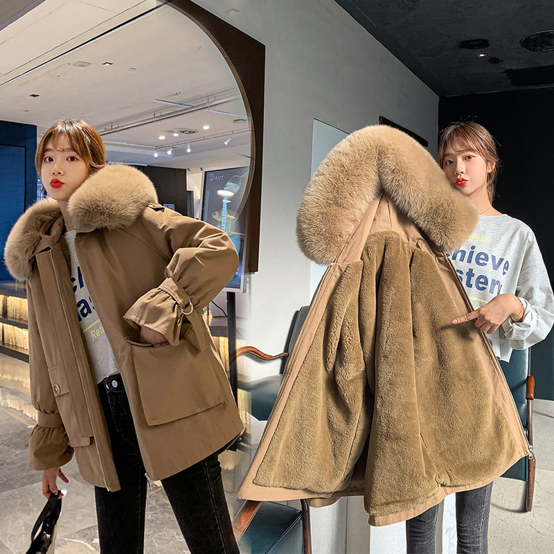 2020冬季新款韩版棉衣女中长款棉衣女式棉服加厚宽松棉袄外套