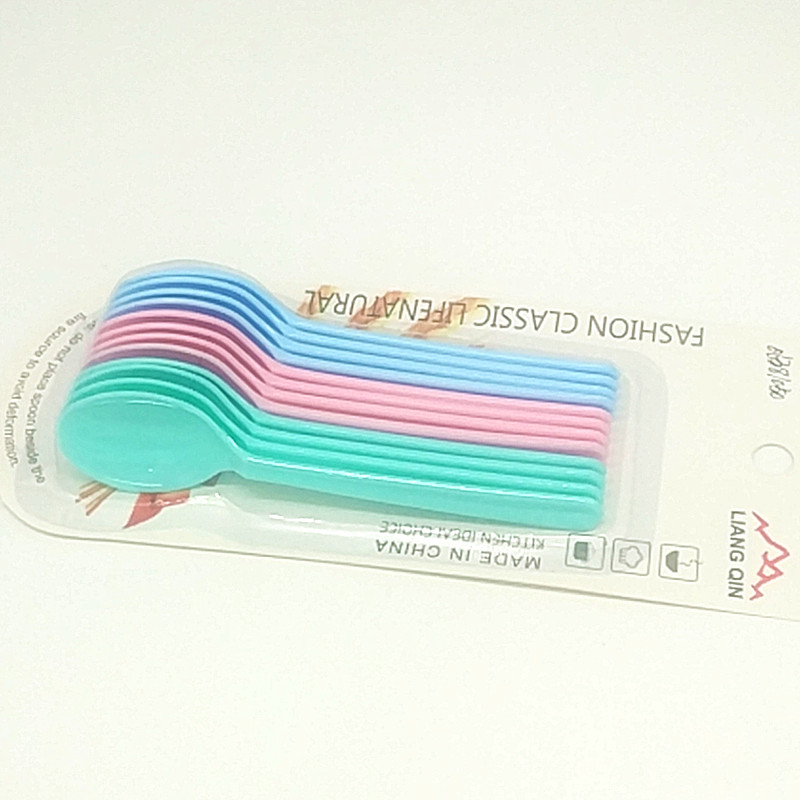 Sunshine Department Store 217-C12 Colorful spoons, plastic spoons, tableware, soup spoons, spoons, spoons, rice spoons, children's spoons details Picture