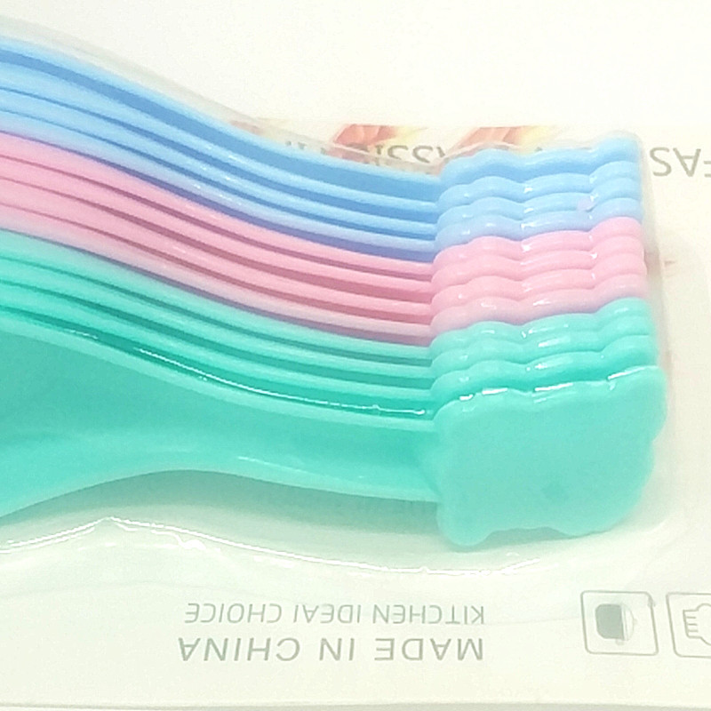 Sunshine Department Store 231-C12 Colorful spoons, plastic spoons, tableware, soup spoons, small hook spoons, spoons, spoons and rice spoons Item Picture