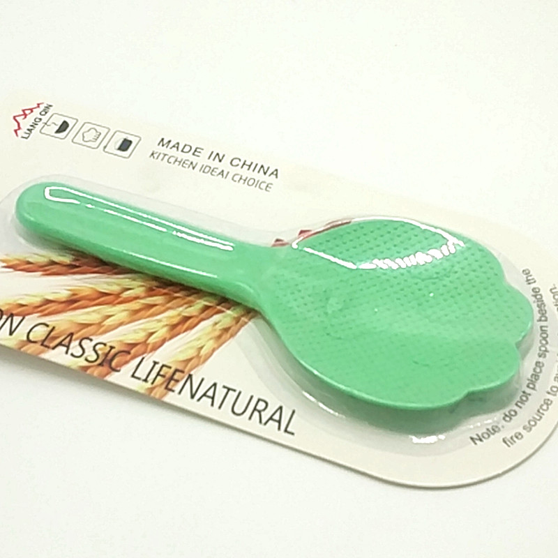 Sunshine Department Store 269M Wheat Straw Cartoon Bear Paw Wheat Fragrance Rice Spoon, eco-friendly plastic non-stick rice serving spoon Item Picture