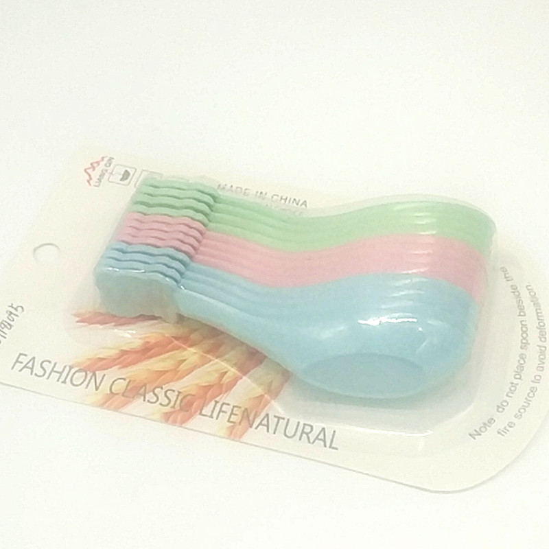 Sunshine Department Store 231-M12 Wheat Straw Creative Spoon, degradable material spoon, environmentally friendly and durable spoon, wheat fragrance spoon Specification image