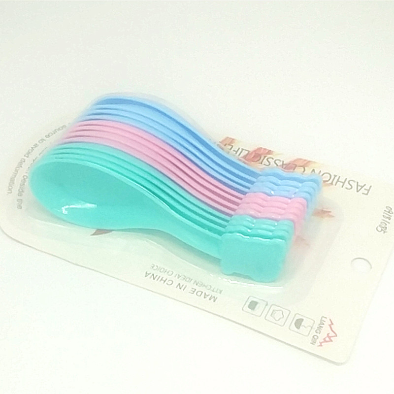 Sunshine Department Store 231-C12 Colorful spoons, plastic spoons, tableware, soup spoons, small hook spoons, spoons, spoons and rice spoons Specification image