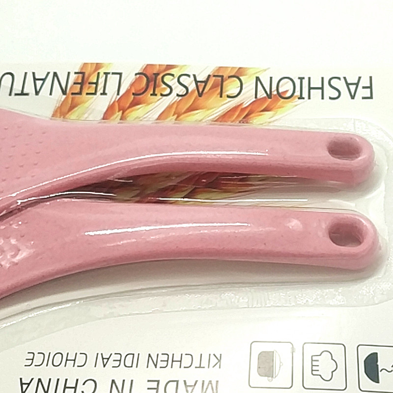 Sunshine Department Store 230M wheat straw rice spoon: Non-sticky rice, non-damaging to the pot, heat-resistant wheat straw rice spoon Item Picture