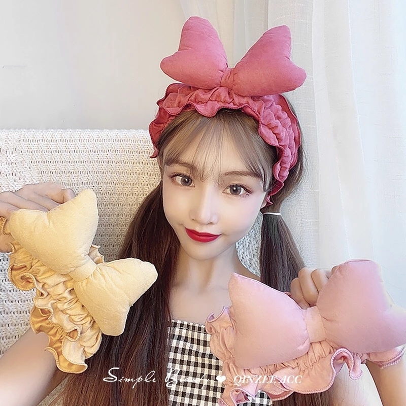 Korean new best-selling 3D bow hair band, sweet and cute for ladies, hair band for washing face and applying mask, in stock Item Picture
