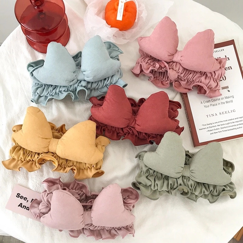 Korean new best-selling 3D bow hair band, sweet and cute for ladies, hair band for washing face and applying mask, in stock full figure