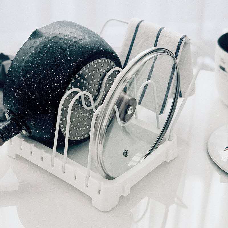 Wrought iron pot storage rack