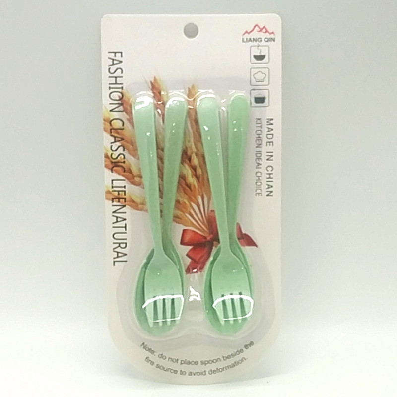 Sunshine Department Store 272-4 Wheat Aroma Spoon, Fork, Spoon and Cutlery Set