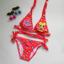 New hot - selling children's swimsuit girls beach hot spring bikini split swimsuit Korean cute doll
