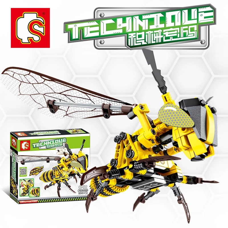 Senbao 703200 Mechanical Password Series Bumblebee Compatible with Lego Puzzle building small Block toy h full figure