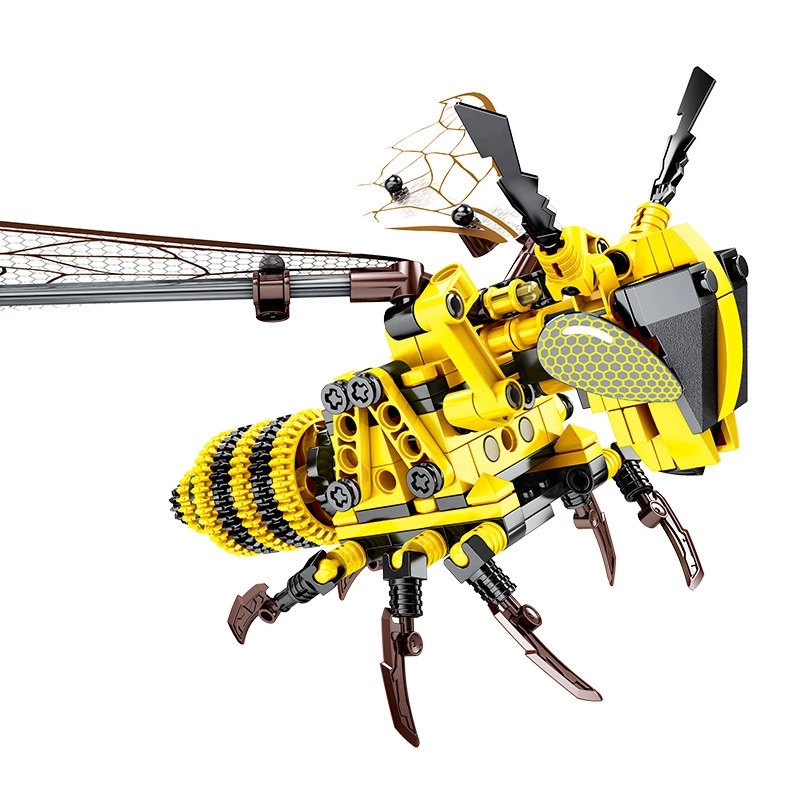 Senbao 703200 Mechanical Password Series Bumblebee Compatible with Lego Puzzle building small Block toy h details Picture