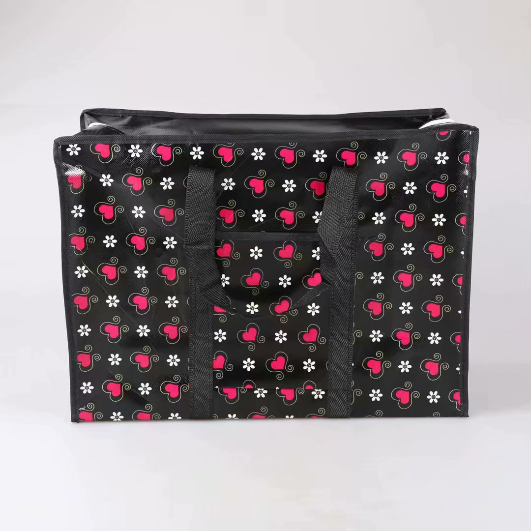 Manufacturers Zipper Non-Woven Moving Bag Folding Clothing Quilt Shopping Hand Duffel Bag Wholesale