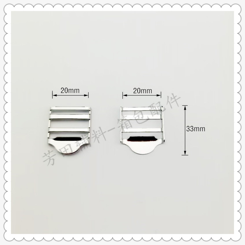 20mm inner diameter schoolbag buckle four-button iron overalls buckle details Picture