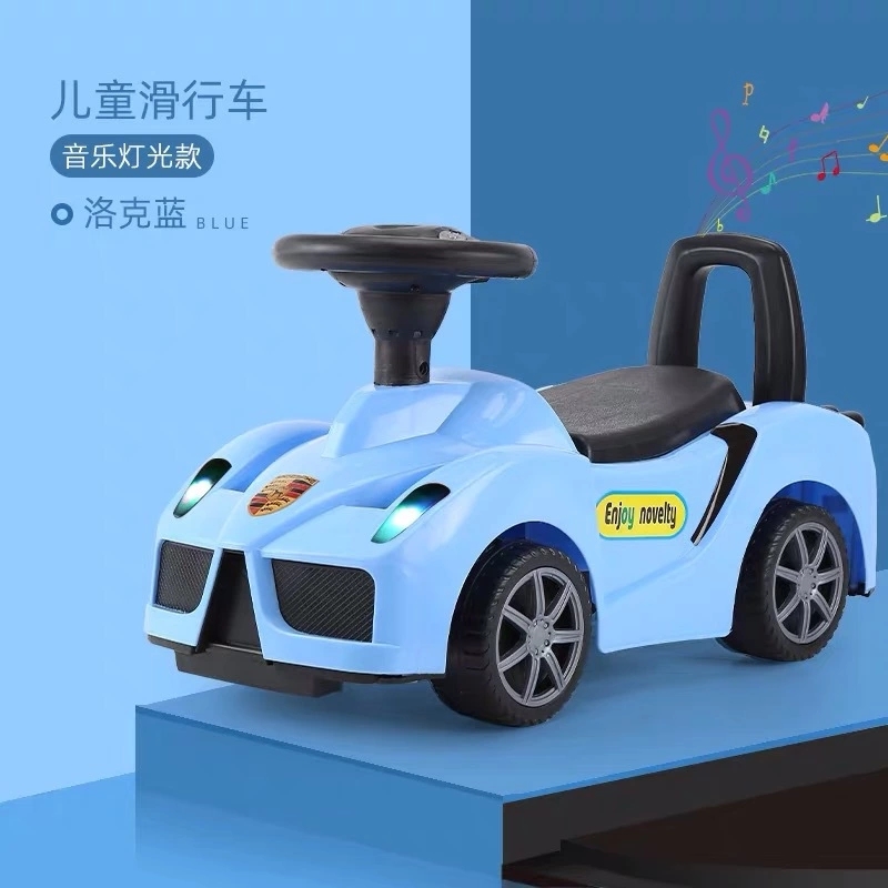 Multi-functional children's twisty car, 1-3 years old baby sliding car, four-wheel with music and lights, yo-yo car, toy car details Picture