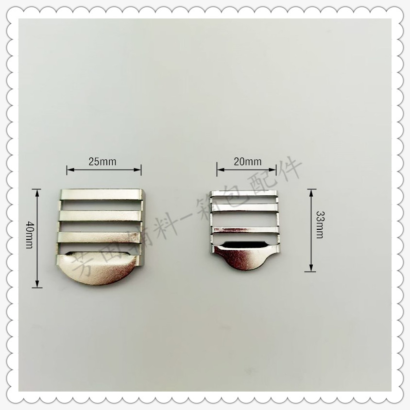 20mm inner diameter schoolbag buckle four-button iron overalls buckle Item Picture
