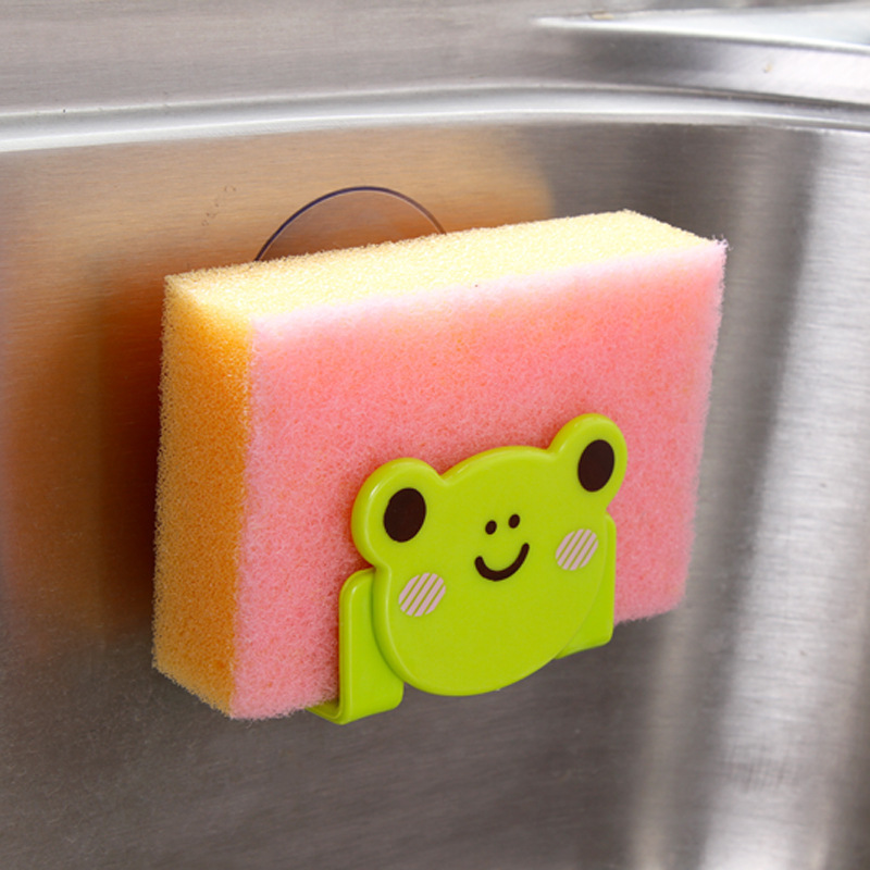 Cartoon kitchen sponge cloth storage rack, multi-purpose sink shelf, suction cup, bathroom sundries rack Specification image