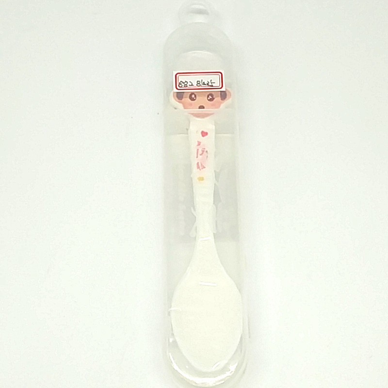 阳光百货 盒装3个彩色塑料勺子 卡通勺子 新款 儿童勺子