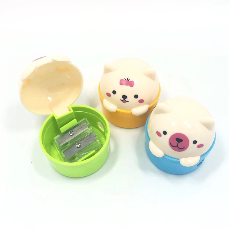 Creative Xinle 360 student cartoon cat pencil sharpeners, bear pencil sharpeners, cute pencil sharpeners wholesale Specification drawing