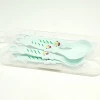 Sunshine Department Store box set of 4 colorful plastic spoons, cartoon spoons, new children's spoons Specification image