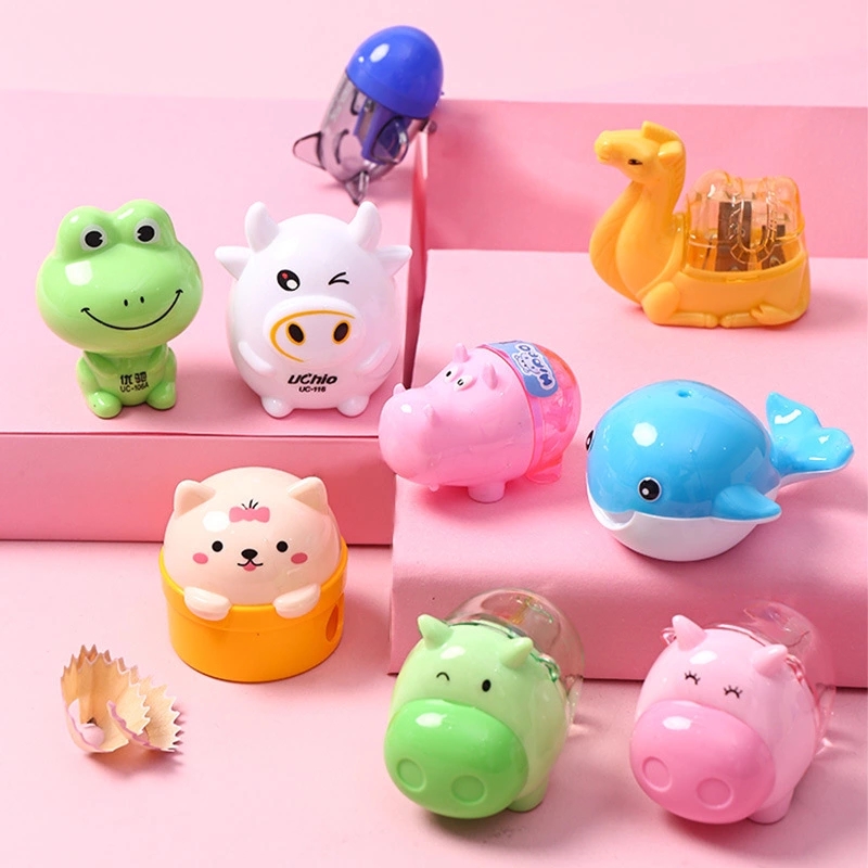 Wholesale of creative pencil sharpeners for primary school students, Korean cartoon pencil sharpeners, pencil sharpeners, and learning stationery full figure