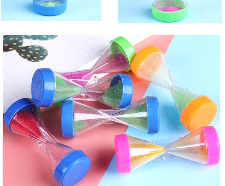 Mini hourglass student timer, classic toy for the 80s generation, cartoon creative small toys, wechat business small gifts, street stall Specification drawing