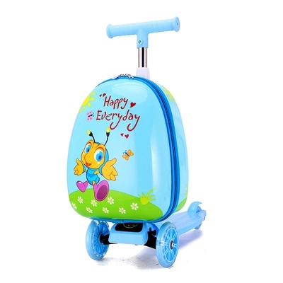 Factory direct sales with skateboards, children's cartoon suitcases, suitcases, colored lights, crystal wheels, multiple colors to choose from. Hot sales at street stalls Specification drawing