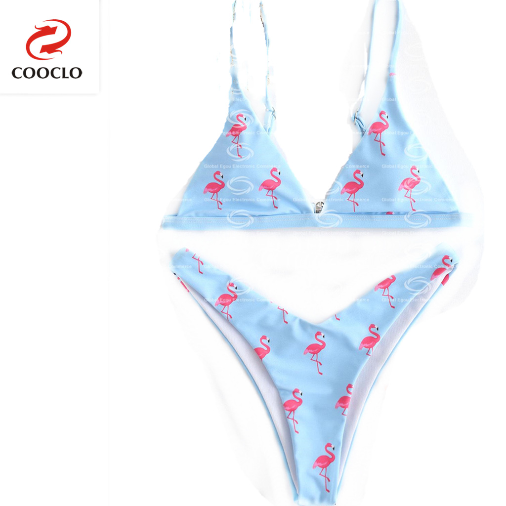 Special deal flamingo deep V Brazilian pants sexy Triangle Bag Bikini