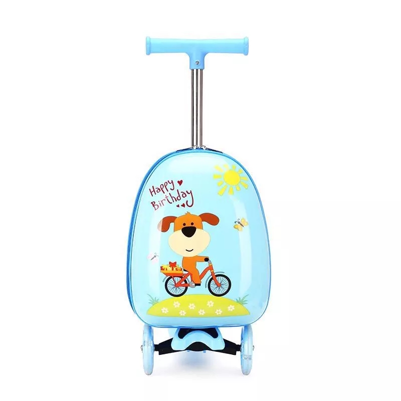Factory direct sales with skateboards, children's cartoon suitcases, suitcases, colored lights, crystal wheels, multiple colors to choose from. Hot sales at street stalls full figure