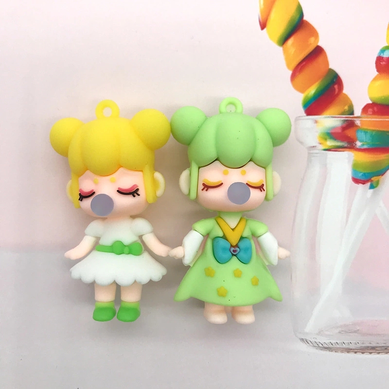 Factory direct sales of new best-selling products, handcrafted diy cream gel phone cases, resin resin materials, keychains, flower fairy dolls Item Picture
