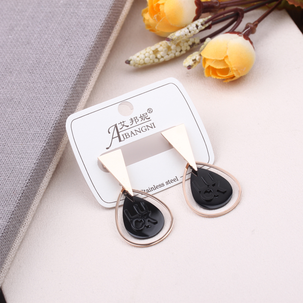 Boutique accessories, high-end earrings, trendy Korean style, internet-famous titanium steel earrings, tassel ear studs, long ear strings for women Item Picture