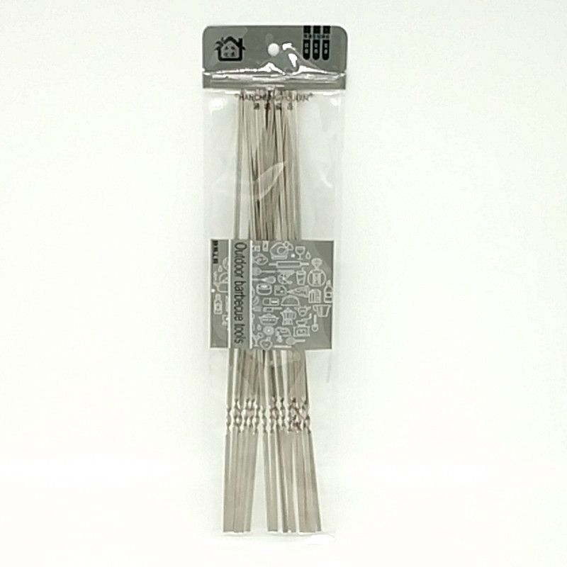 Sunshine Department Store bagged 20 medium-sized BBQ flat needle barbecue skewers, high-quality barbecue tools