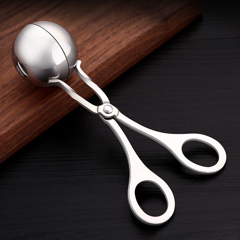 Stainless steel 304 meatball tongs, meatball makers, food tongs, meatball makers, household soup ball tongs, kitchen tools