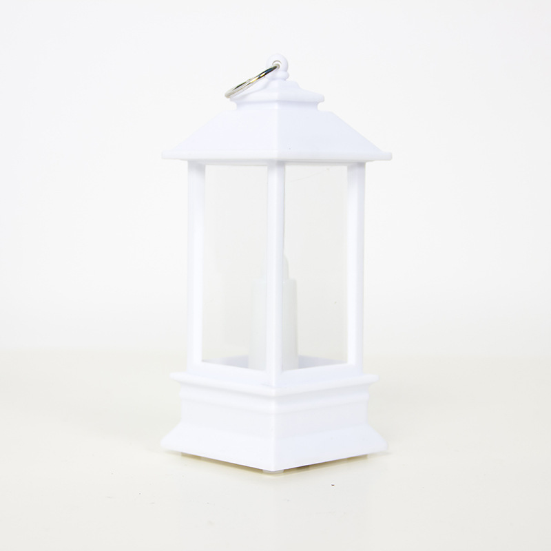 Qianjin's new Christmas decorative items: transparent Christmas hand-held wind lamps, small candle holders for home and courtyard decoration Application Scenario