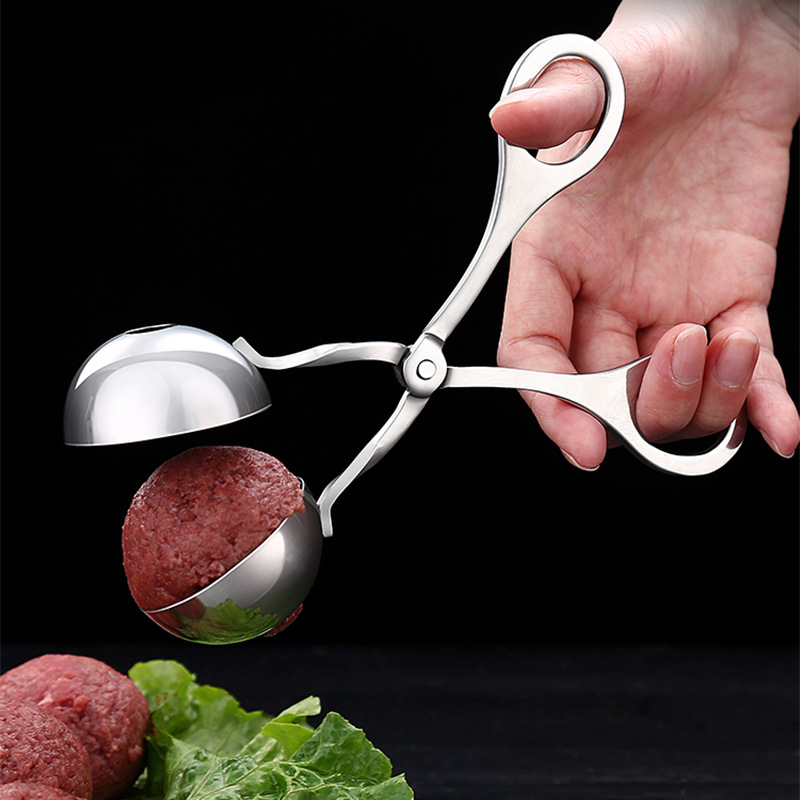 Stainless steel 304 meatball tongs, meatball makers, food tongs, meatball makers, household soup ball tongs, kitchen tools Application Scenario