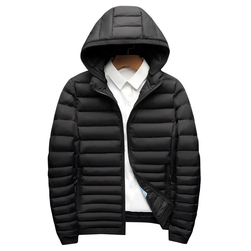 Men's winter cotton-padded jacket, Korean-style youth casual, cool, light, short and warm down cotton-padded jacket, trendy Amazon Item Picture