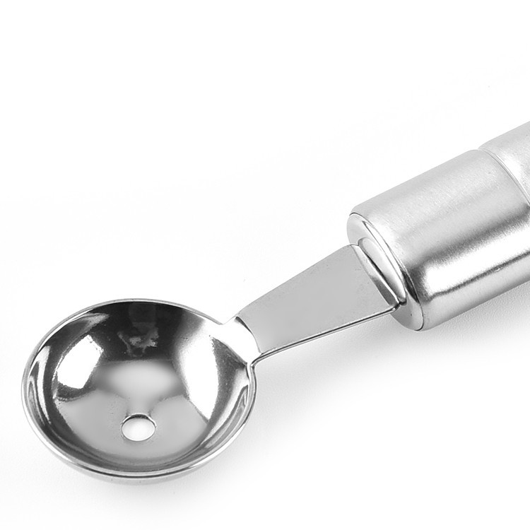 Wholesale kitchen small tools: Stainless steel double-head fruit ice cream scoop, multi-functional fruit scoop spoon Specification image