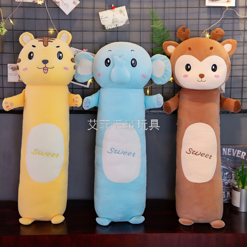 Long animal throw pillows, cute animal dolls, long sleeping dolls, gift plush toys Item Picture