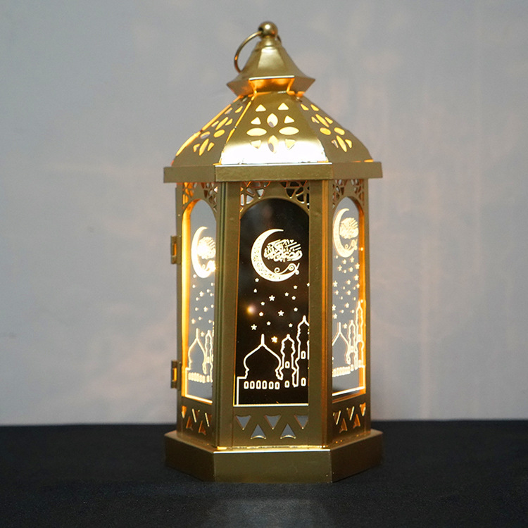 Ranadan Ramadan lantern Eid Custom iron art wind lantern handicrafts Arab-style lanterns Study lighting fixtures details Picture