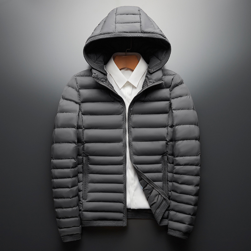 Men's winter cotton-padded jacket, Korean-style youth casual, cool, light, short and warm down cotton-padded jacket, trendy Amazon Application Scenario