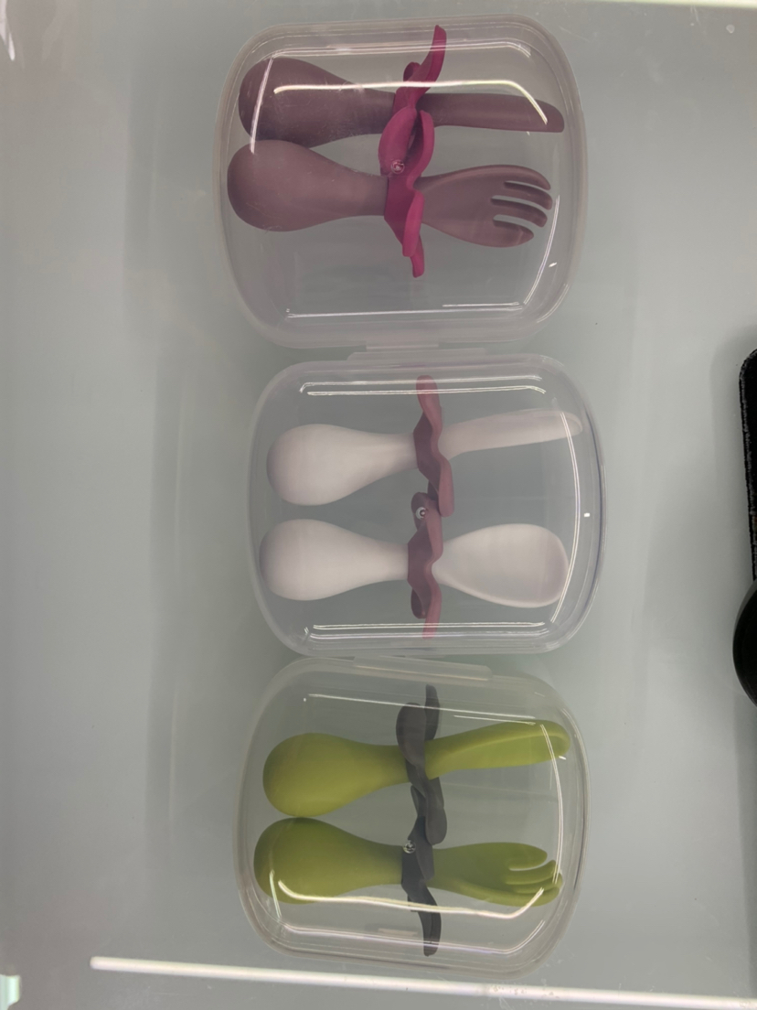 Spoon set for baby food supplement